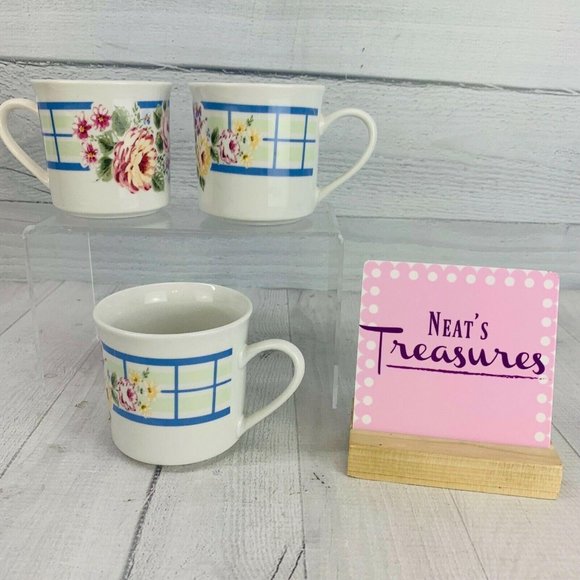 Vtg Gibson GID230 Floral Coffee Mug Set 3 - Picture 1 of 6